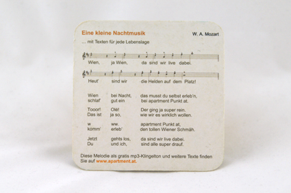 Bierdeckel zum musizieren