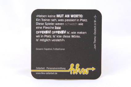 Werbekampagne schwarz/gelb